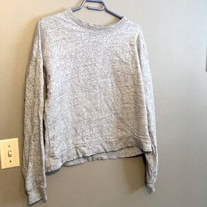 Gap blue oversized tall 90% cotton crop sweatshirt with one small stain.
